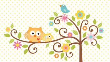 Kleine Eulen für die Babyparty