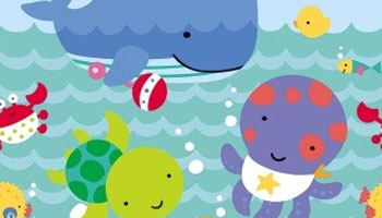 Kleine Meerestiere für die Babyparty