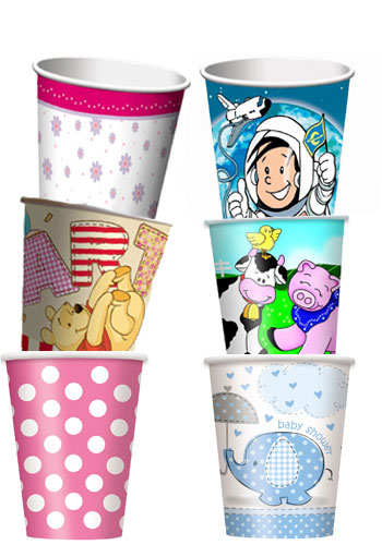 Bunte Becher für den Kindergeburtstag