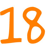 Zahlensymbol 18