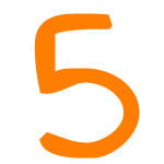 Zahlensymbol 5