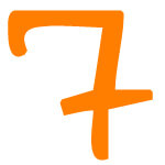 Zahlensymbol 7