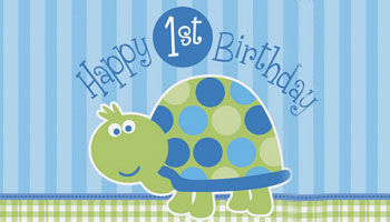 Schildkröte für den ersten Geburtstag