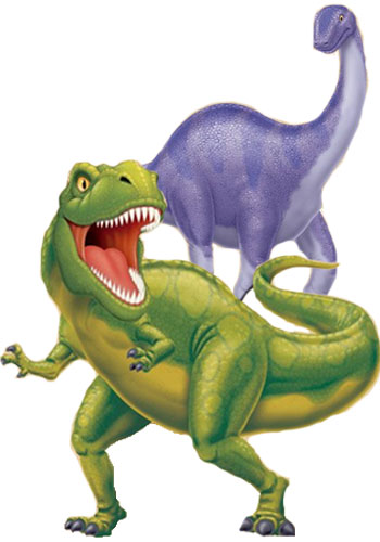 Tyrannosaurus und Apatosaurus