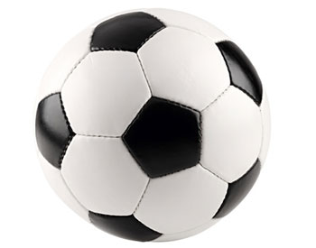 Fußball aus Leder