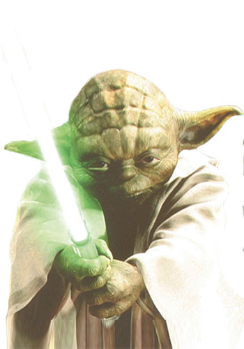 Master Yoda mit Laserschwert
