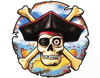 Totenkopf mit Augenklappe