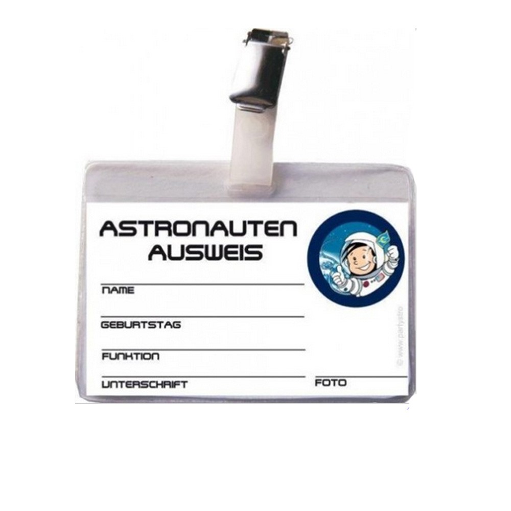 Astronauten-Ausweis Flo - Weltraumparty