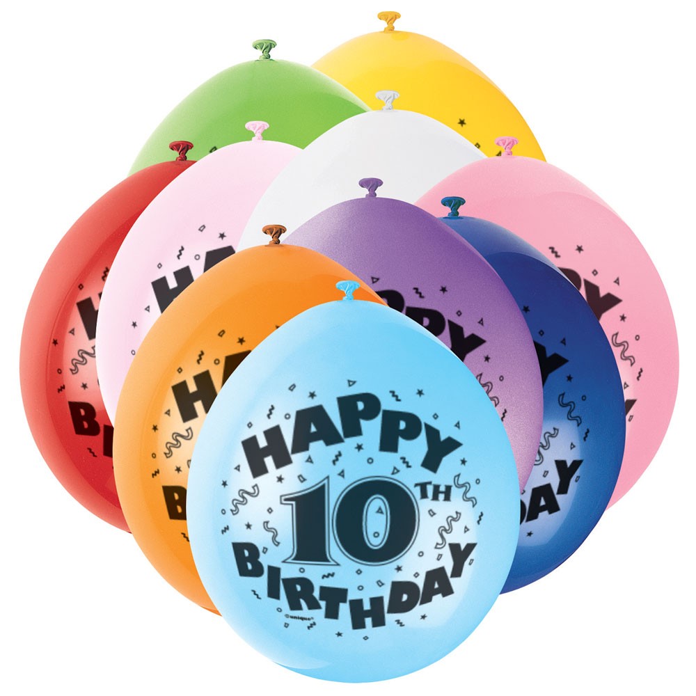 Zahlenballons Luftballons Fur Den 10 Geburtstag